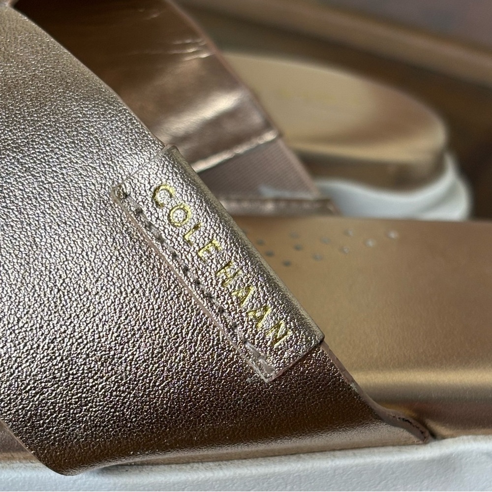 Cole Haan Metallic Rose Gold Sandals - Picture 4 of 11